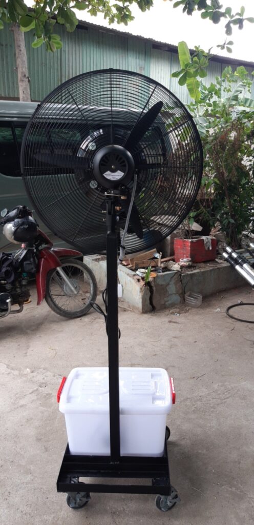 Quạt Đứng Phun Sương Đĩa Xoay Lắp Ráp 9 FSPS 2